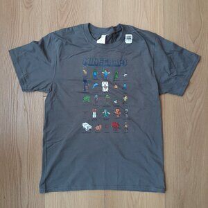 Minecraft Characters - New Youth Size 11-12 Asphalt Gray T-Shirt